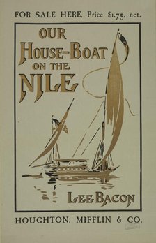 For sale here [..] our house-boat on the Nile, c1895 - 1911. Creator: Unknown.