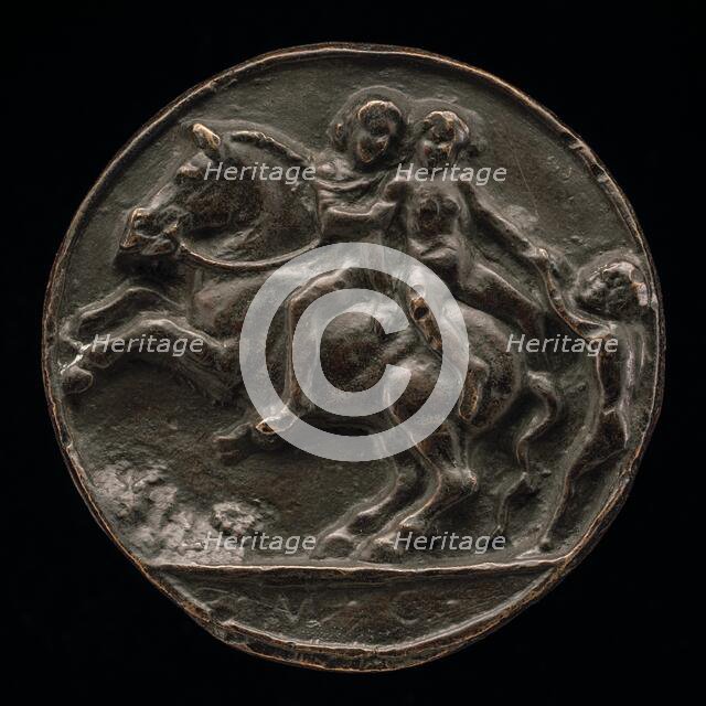 Nymph Carried Off by a Horseman, c. 1500. Creator: Master M.C..