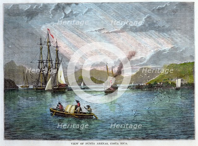 View of Punta Arenas, Costa Rica, c1880. Artist: Unknown