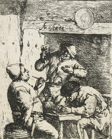 The smoker and the drinker, 1650?. Creator: Adriaen van Ostade.