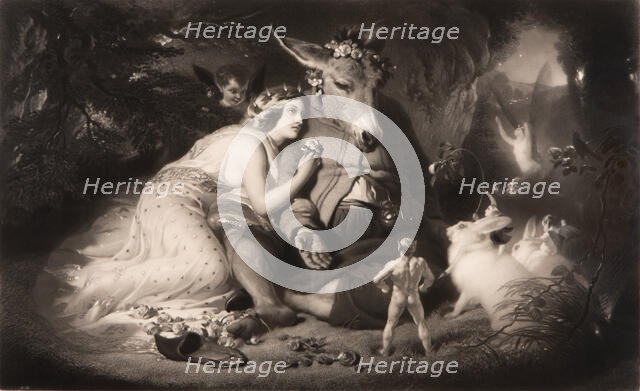 A Midsummer Night's Dream (Shakespeare, Act 4, Scene 1), November , 1857. Creator: Samuel Cousins.