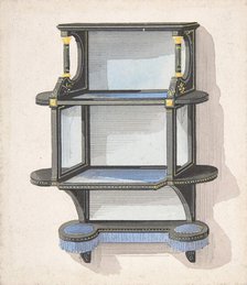 Design for Hanging Shelves, 1840-99. Creator: Anon.