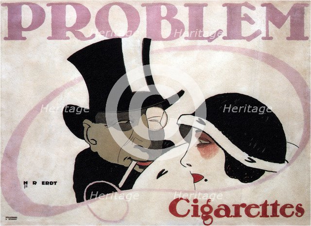 Problem Cigarettes, 1912. Artist: Erdt, Hans Rudi (1883-1925)