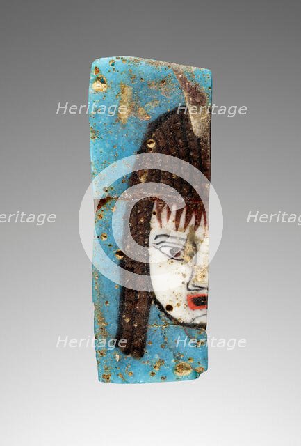 Plaque Fragment with a Theater Mask, 1st century B.C. Creator: Unknown.