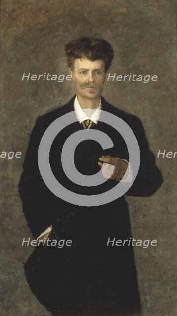 August Strindberg, 1849-1912, 1885. Creator: Sofie Holten.