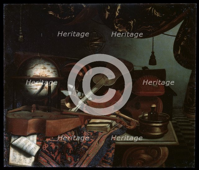 'Still life with Musical Instruments', 1718.  Artist: Bonaventura Bettera