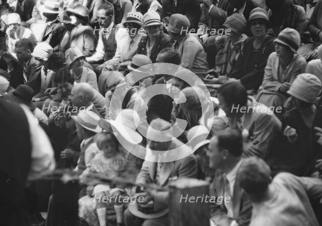 Moore, George Gordon, barbecue, 1927 Aug. Creator: Arnold Genthe.