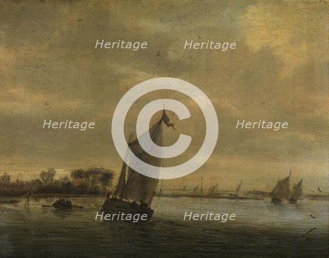 Calm Water, c1622-1670. Creator: Salomon Ruysdael.