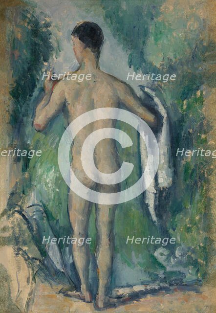 Standing Bather, Seen from the Back, 1879/82. Creator: Paul Cezanne.