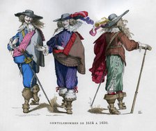 French gentlemen's costume, 1615-1630 (1882-1884). Artist: Unknown
