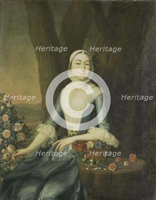 Portrait of Magdalena van Citters, Wife of Adriaen Isaac Hurgronje, c.1760. Creator: Anon.