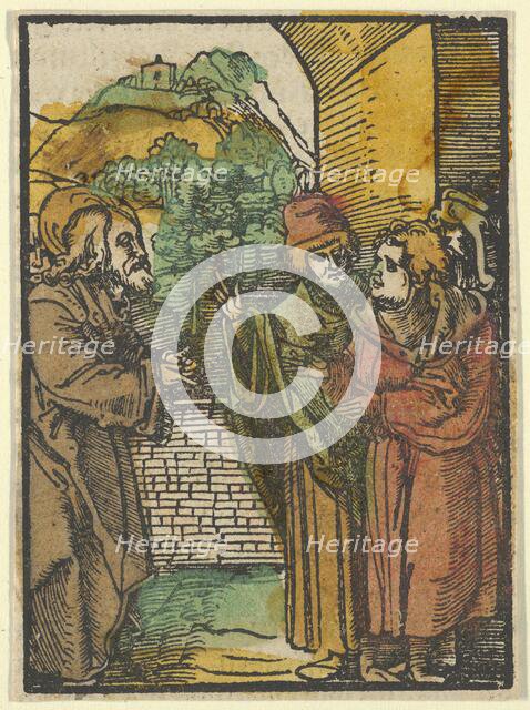 Christ and the Pharisees, from Das Plenarium, 1517. Creator: Hans Schäufelein the Elder.