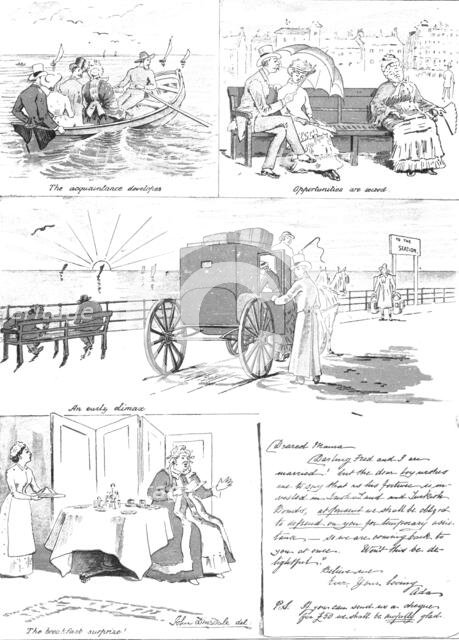 A Seaside Romance, 1883. Creator: Unknown.