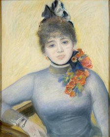 Caroline Rémy ("Séverine"), c. 1885. Creator: Pierre-Auguste Renoir.