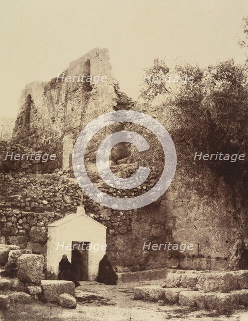 Jérusalem. (Environs) St Jean du Désert, 1860 or later. Creator: Louis de Clercq.