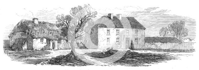 Sketches from Ireland: cabin and farmhouse of Crawford, at Killallon, 1870. Creator: Unknown.