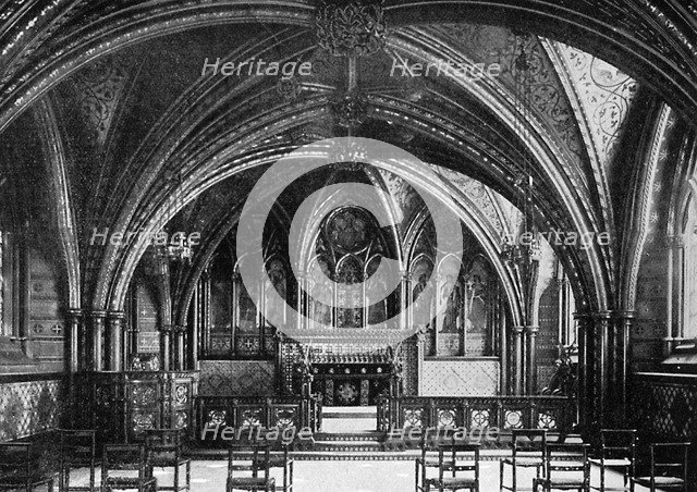 The Crypt Chapel, Westminster, c1920. Artist: Unknown