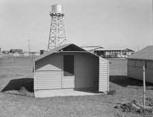 Toilet facilities at Westley camp, California, 1939. Creator: Dorothea Lange.