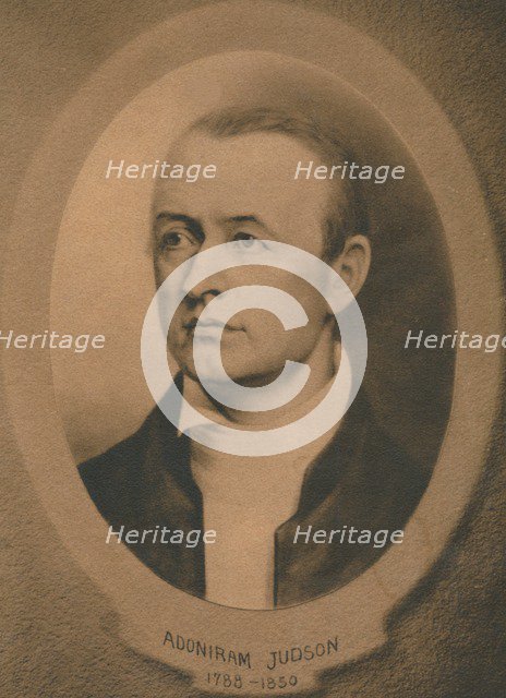 Adoniram Judson, Jr. (1788-1850), American Congregationalist and later Baptist missionary, c1910s. Artist: Unknown.