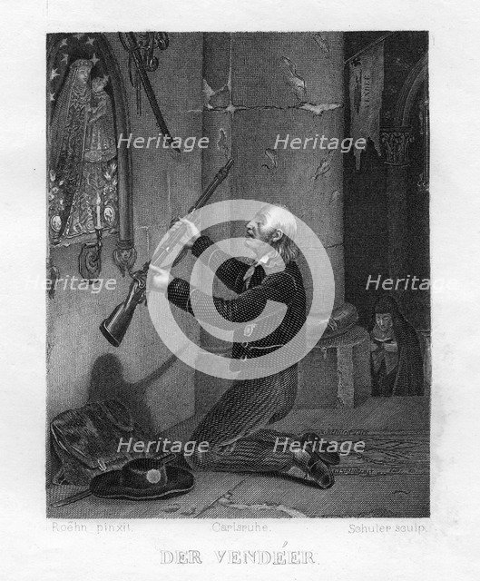 Vendee rebel, French Revolution, 1793 (c1833). Artist: Edouard Schuler