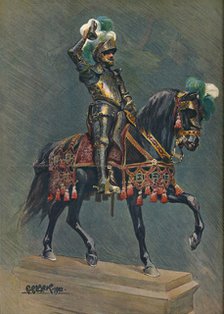 The Dymoke Suit of Armour at Windsor Castle, 1902. Artist: C Clarke