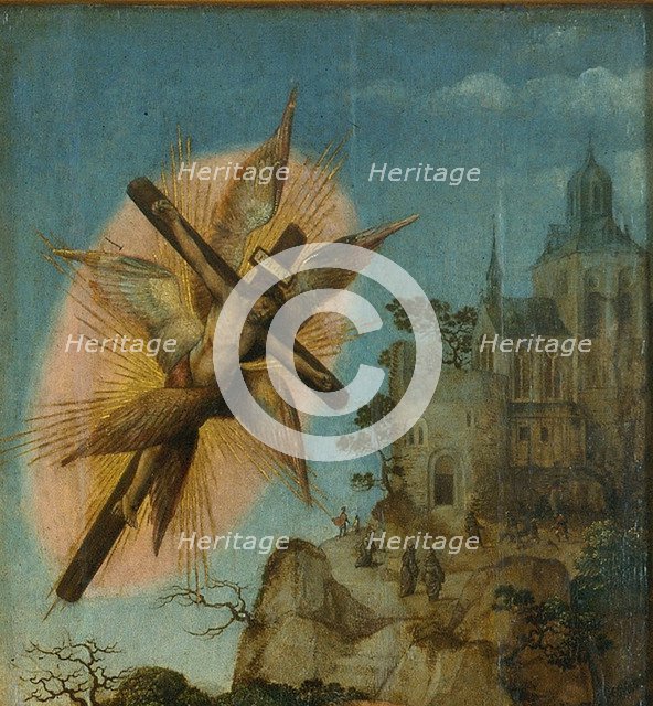 Triptych of the Baptism of Christ (Detail). Artist: Master of Frankfurt (1460-ca. 1533)