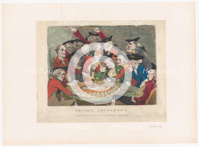 Private Amusement, January 1, 1786., January 1, 1786. Creator: Thomas Rowlandson.