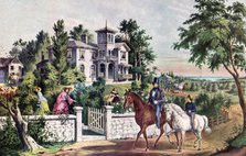 'American Country Life, May Morning', 1855.Artist: Currier and Ives