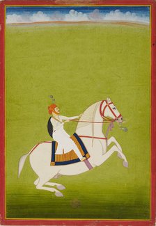 Mounted Rajput, early 19th century. Artist: Unknown.
