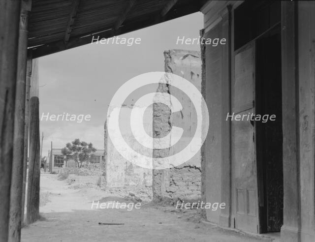 Scene in Tombstone, Arizona, once a thriving mining town, 1937. Creator: Dorothea Lange.
