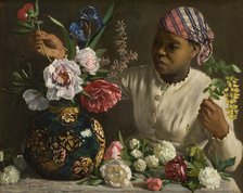 The negress with peonies, 1870.