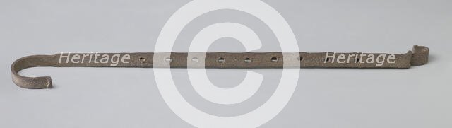 Iron cooking pot hook from the Brock Plantation, 19th century. Creator: Unknown.