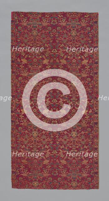 Panel (Furnishing Fabric), Macao, late Ming (1368-1644) or early Qing dynasty (1644-1912). Creator: Unknown.