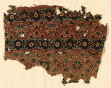 Fragment (Furnishing Fabric), Persia, Middle of the 8th century, Umayyad Dynasty (661-750). Creator: Unknown.