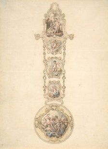 Design for an Enameled Watchcase and Châtelaine with Mythological Figures, ca. 1766 (?). Creator: George Michael Moser.