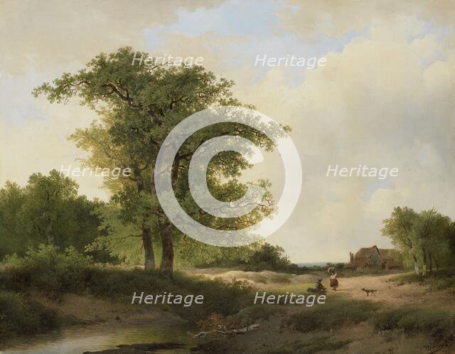 Landscape with Farmstead, c.1840-c.1890. Creator: Johannes Warnardus Bilders.
