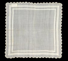 Handkerchief, American, 1840-60. Creator: Unknown.