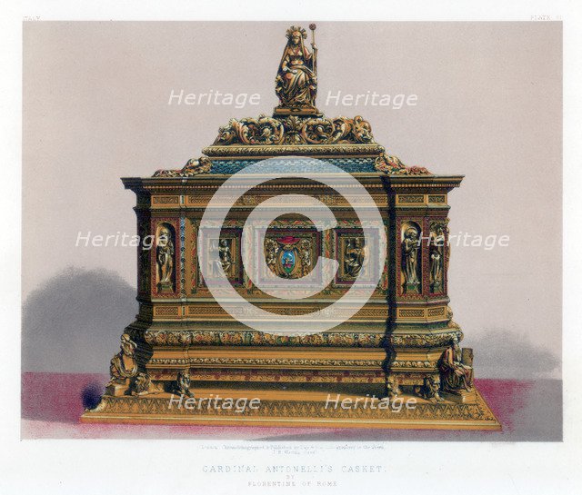 'Cardinal Antonelli's Casket', 19th century. Creator: John Burley Waring.