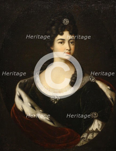 Portrait of Countess Smaragda (Maria?) Cantemir , End of 1710s-Early 1720s. Creator: Nikitin, Ivan Nikitich (1680s-after 1742).