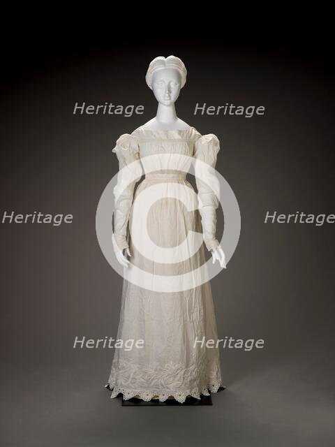 Dress, 1820s. Creator: Unknown.