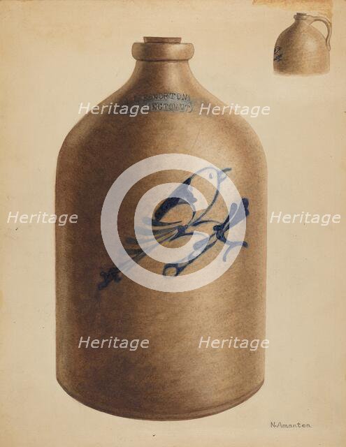 Jug, c. 1937. Creator: Nicholas Amantea.