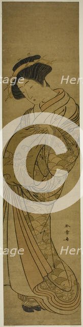 A Courtesan of the Matsubaya, Japan, mid-late 1770s. Creator: Shunsho.