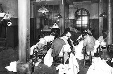 Workroom at Saint Lazare women's prison, Paris, 1931.Artist: Ernest Flammarion