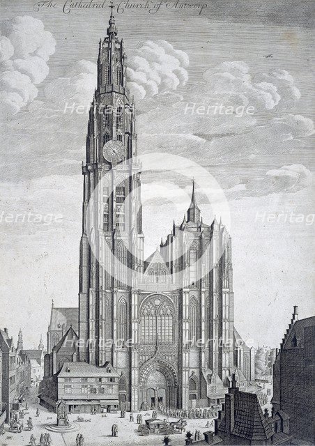 Antwerp Cathedral, Belgium, 17th century. Artist: Unknown
