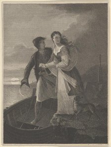Greek Lovers, 1825. Creator: Asher Brown Durand.