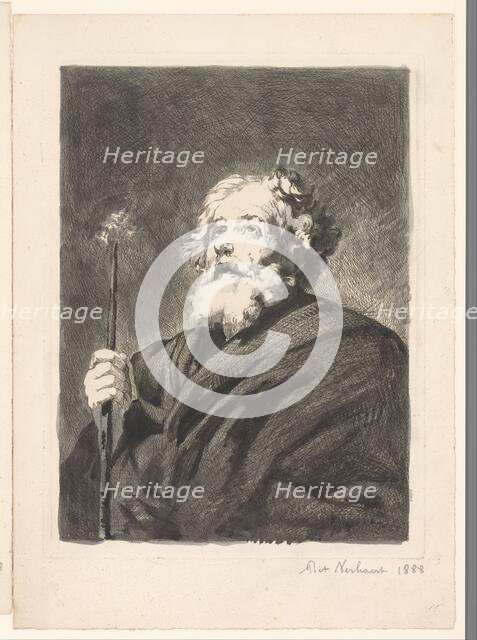 St Joseph with Staff, 1888. Creator: Pieter Verhaert.