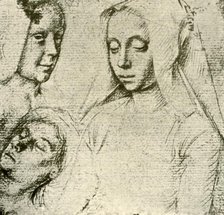 'Three Female Heads', late 15th-early 16th century, (1908). Creator: Gerard David.