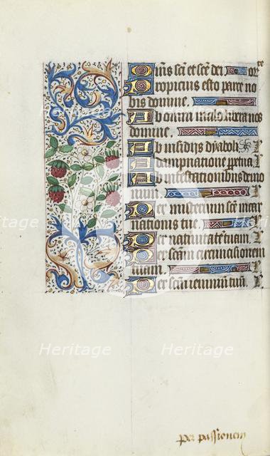 Book of Hours (Use of Rouen): fol. 94v, c. 1470. Creator: Master of the Geneva Latini (French, active Rouen, 1460-80).