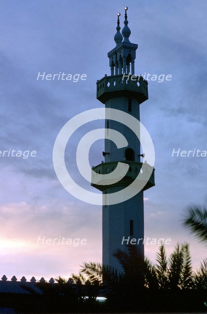 Minaret of the Al Muttair Mosque, Abdullah Al-Salem, Kuwait.  Artist: Tony Evans