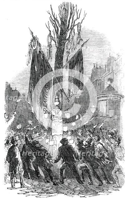 Tree of Liberty, on the Boulevard St. Martin, at Paris, 1850. Creator: Unknown.